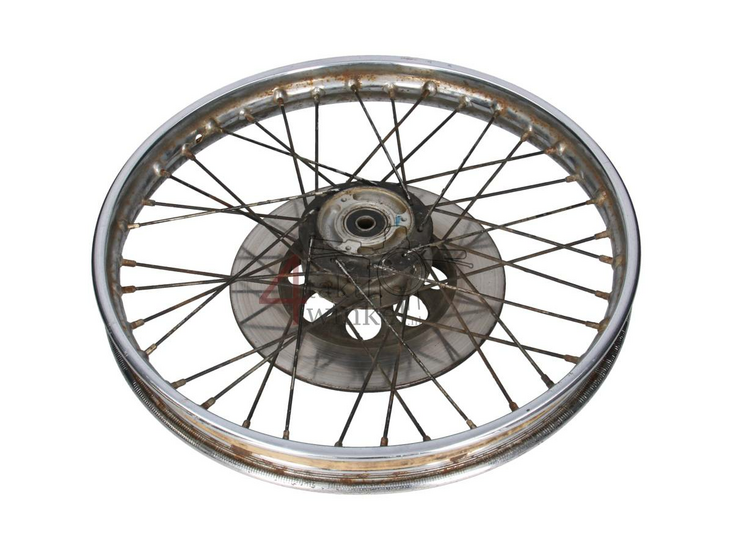 Wheel with brake disc, CB50j, original Honda, used product