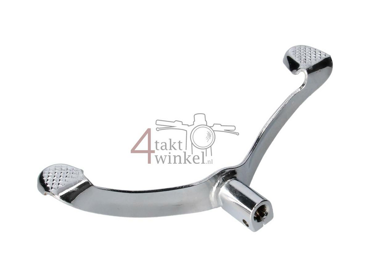 Gear pedal double chrome long attachment, A-quality