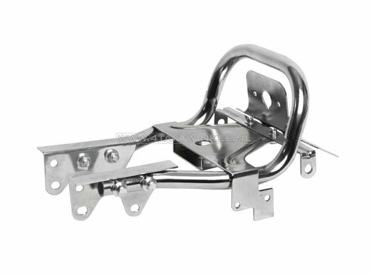 Rack Monkey "grab bar" with light bracket, chrome