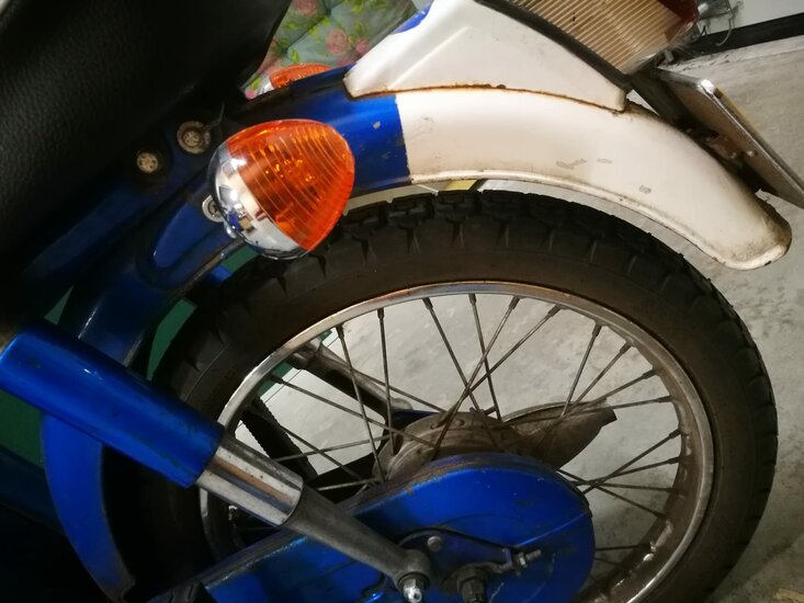 Honda CD50H, Blue, project moped