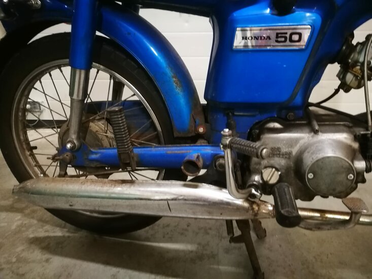 Honda CD50H, Blue, project moped