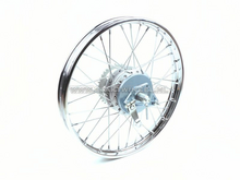 Wheel complete, rear wheel, 17&quot;, with accessories, fits C50, CD50 (SS50)
