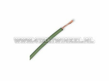 Wire per meter 0.75mm2, green