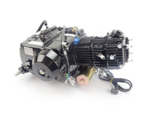 Engine, 50cc, semi-automatic, Lifan, 4-speed, starter motor, black