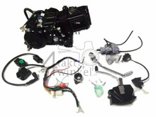 Engine, 212cc, manual clutch, Zongshen, 5-speed, with starter, black