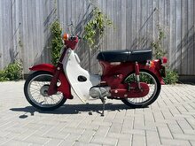 Honda C70 OT, red, 21348 miles