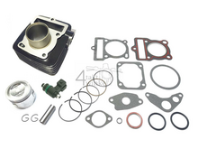 Cylinder kit, with piston, gasket &amp; injector, 70cc, Mash Euro5, black