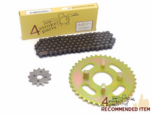 Sprockets and chain set standard +1, 4sp, fits SS50