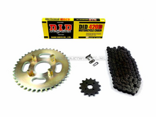 Sprockets and chain set, CB50j standard +2