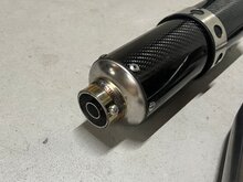 Exhaust tuning, up swept, stainless steel / carbon used product