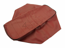 Seat cover Dax red dark, black piping