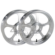 Wheel set, 17&quot;, C50, C70, C90, Streetcub, tubeless type 3, Kepspeed