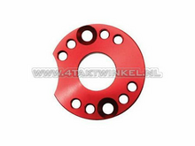 Adjuster plate for carburettor aluminum, red