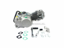 Engine, 140cc, manual clutch, YX, 4-speed, silver