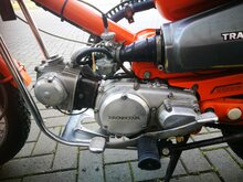 Honda CT90 K4, orange, 2963 miles