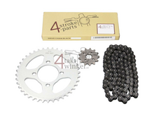 Sprockets and chain set, C50 K1 standard, A-quality