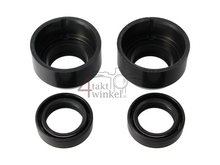 Front fork seal kit, with dust caps, 26-37-10.5, Fits Skyteam, Zenhua, Dax