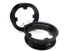 Rim set Dax, 12" aluminum, tubeless, 2.75 / 3.50, black