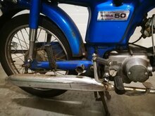 Honda CD50H, Blue, project moped