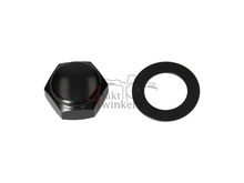 Steering stem nut, fits SS50, CD50, Dax, CB50, Black