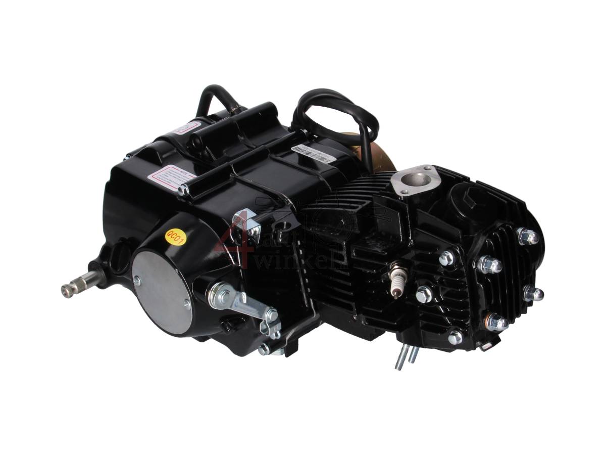 Engine, 107cc, manual clutch, Lifan, 4-speed, black - 4stroke 