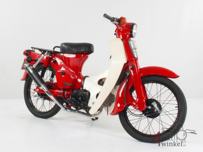 Sold Honda C50 Ot Japanese Red 3321 Km Fully Restored With Papers 4taktwinkel Nl