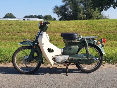 Opslag, Honda C70 K1 Japans (23-2016) groen, 16999km