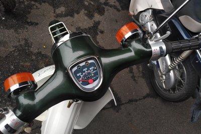 Honda C50 NT Japans, groen, 1586 km