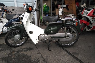 Honda C50 NT Japans, groen, 1586 km
