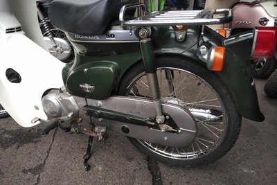 Honda C50 NT Japans, groen, 1586 km