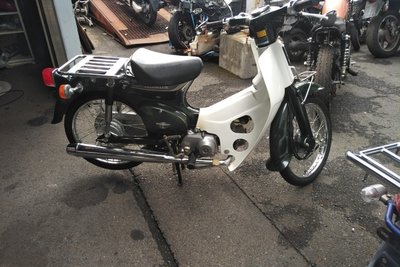 Honda C50 NT Japans, groen, 1586 km