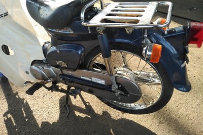 Honda C50 NT Japans, groen, 1586 km