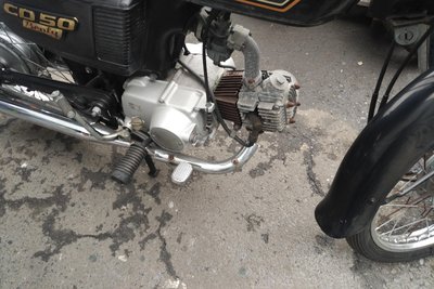 Honda C50 NT Japans, groen, 1586 km