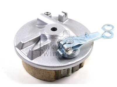 Brake plate front, SS50, CD50, complete, aftermarket