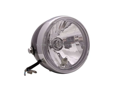 Headlight complete, universal, 15cm, deep version