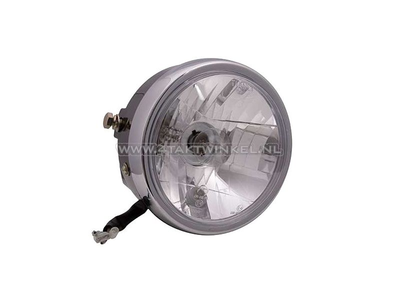Headlight complete, universal, 15cm