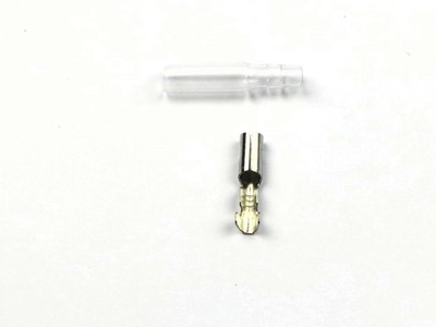 Connector Japanese bullet female + sleeve, per 10 pieces