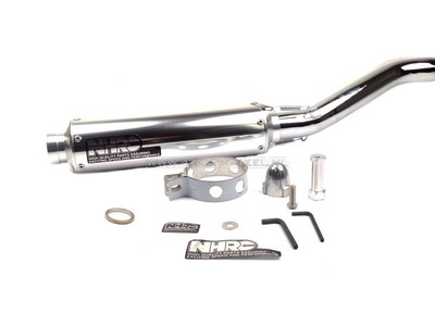 Exhaust tuning, up swept, NHRC N-0130a, aluminum