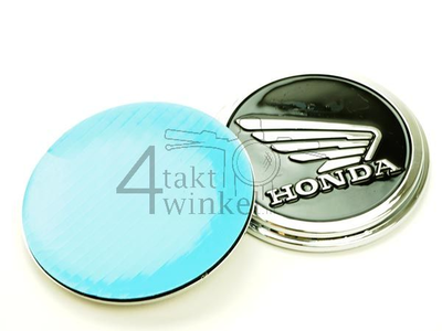 Emblem set, Honda Wing, black