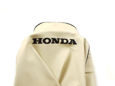 Seat cover Dax cream, black piping
