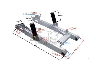 Swingarm C50, C70, C90, SS50, CD50 steel square, with steps