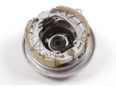 Brake plate front, SS50, CD50, complete, aftermarket