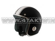 Helmet MT, Le Mans, Black / white, Sizes S to XL
