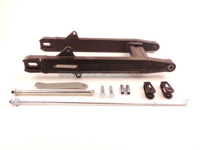 Swingarm aluminum, fat model, Kepspeed, + 6cm, black, fits SS50, CD50, C50