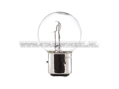 Bulb headlight BA21D, dual, 6 volt, 35-35 watt, Dax 3-pin