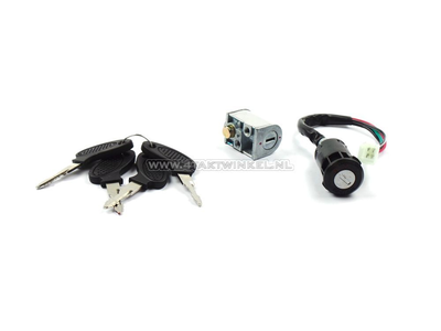 Ignition lock set + steering lock, fits C50 NT