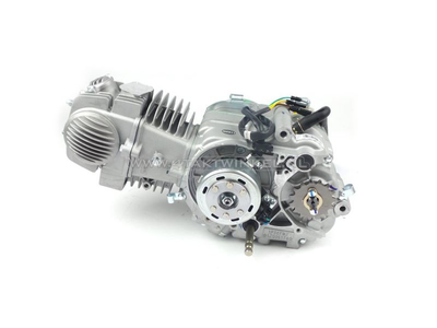 Engine, 140cc, manual clutch, YX, 4-speed, silver
