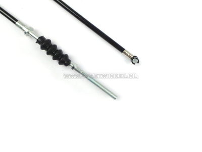 Brake cable 102cm + 8cm, black, fits C50, CY50, Dax, SS50 +10cm