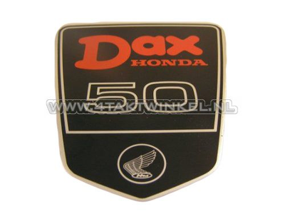 Sticker Dax emblem under seat large, DAX 50, original Honda