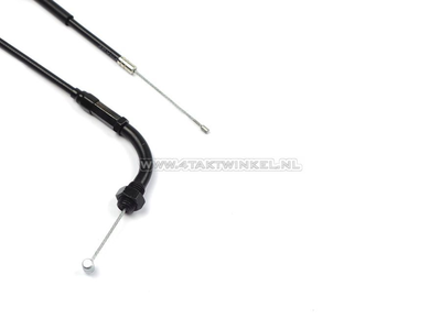 Throttle cable, CB50, CY50, XL50, 89cm, black bend, original Honda